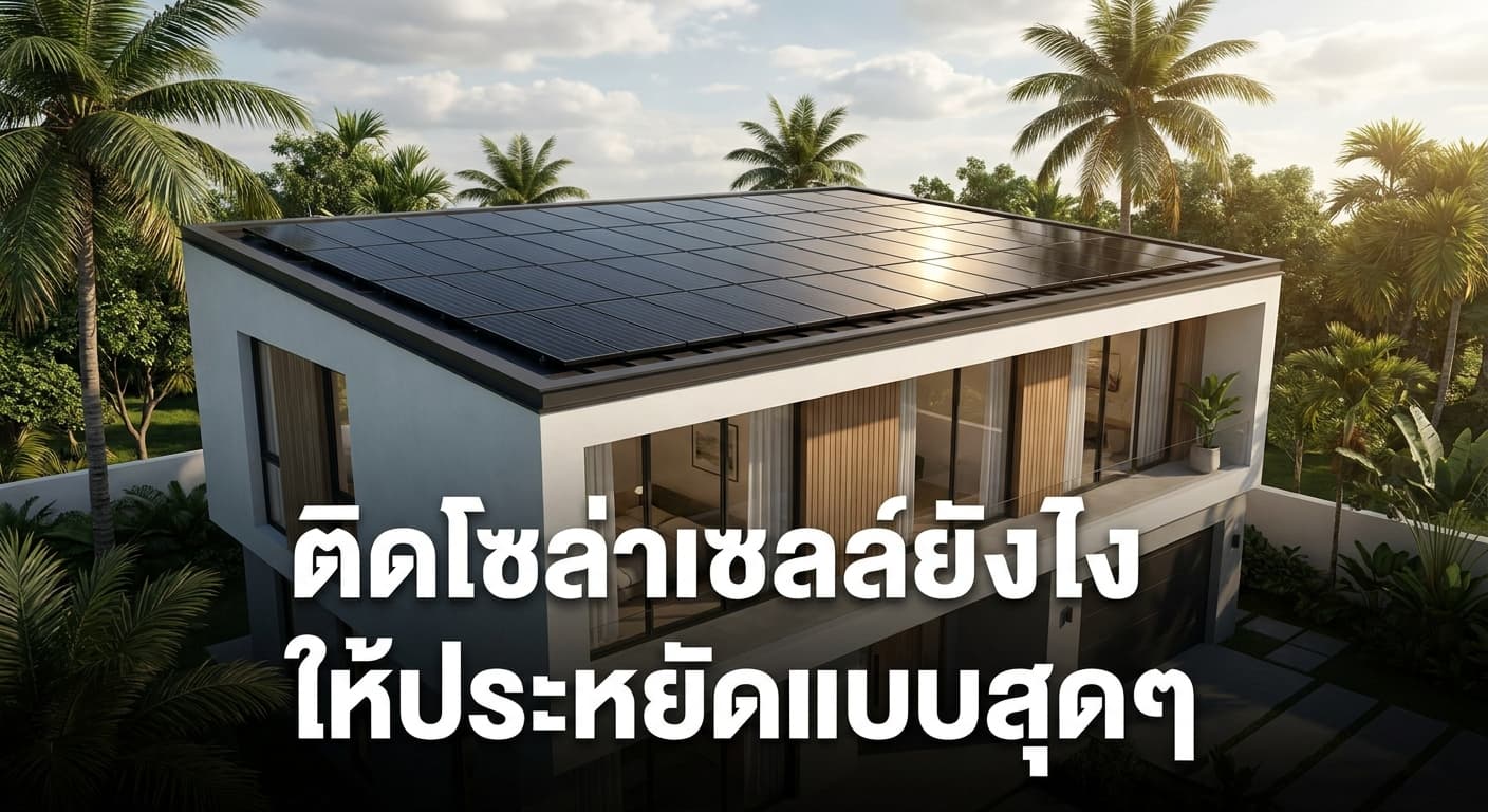 ติดโซล่าเซลล์ยังไงให้ประหยัดแบบสุดๆ? เคล็ดลับลดค่าไฟชาวสมุทรปราการ โดย เอนีเทค (Aneetech)