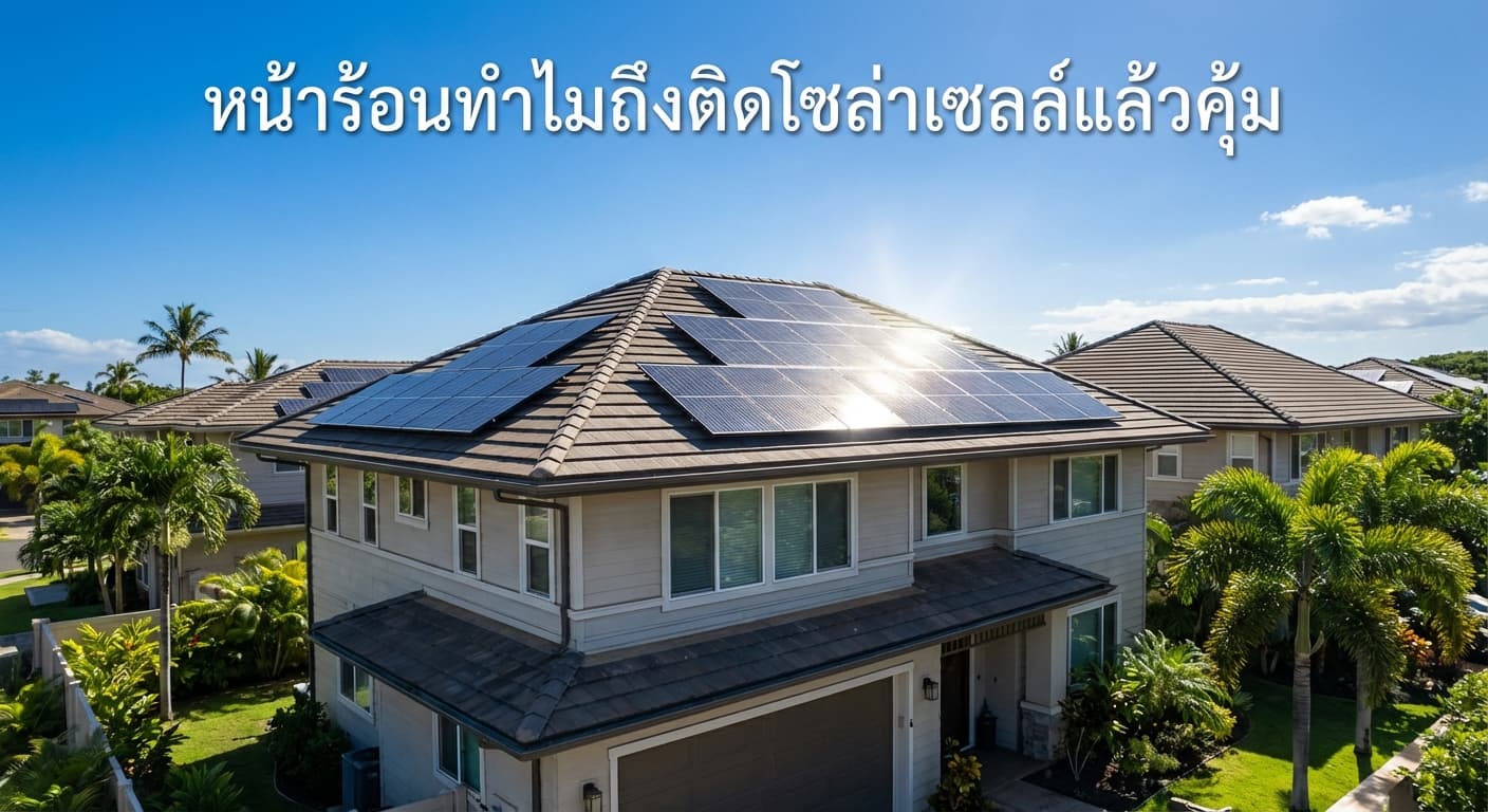 หน้าร้อนทำไมถึงติดโซล่าเซลล์แล้วคุ้ม? เจาะลึกเหตุผลที่ชาวสมุทรปราการต้องรู้ โดย เอนีเทค